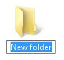 new folder windows 7