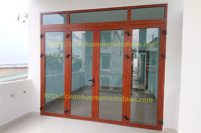 Cửa Nhôm Vân Gỗ Cửa Nhôm Vân Gỗ