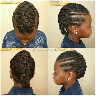 Cornrows and Twists | Natural Hair Protective Style | African Naturalistas