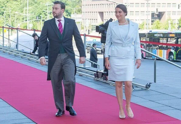 Grand Duchess Maria Teresa, Hereditary Grand Duke Guillaume, Hereditary Grand Duchess Stephanie, Prince Félix, Princess Alexandra