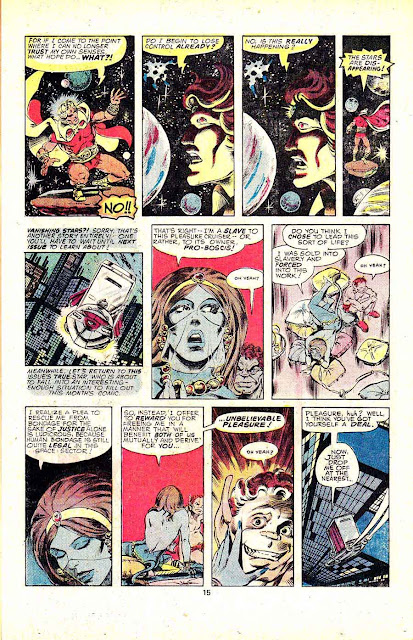 Warlock v1 #12 marvel 1970s bronze age comic book page art by Jim Starlin Warlock v1 #12 marvel 1970s bronze age comic book page art by Jim Starlin