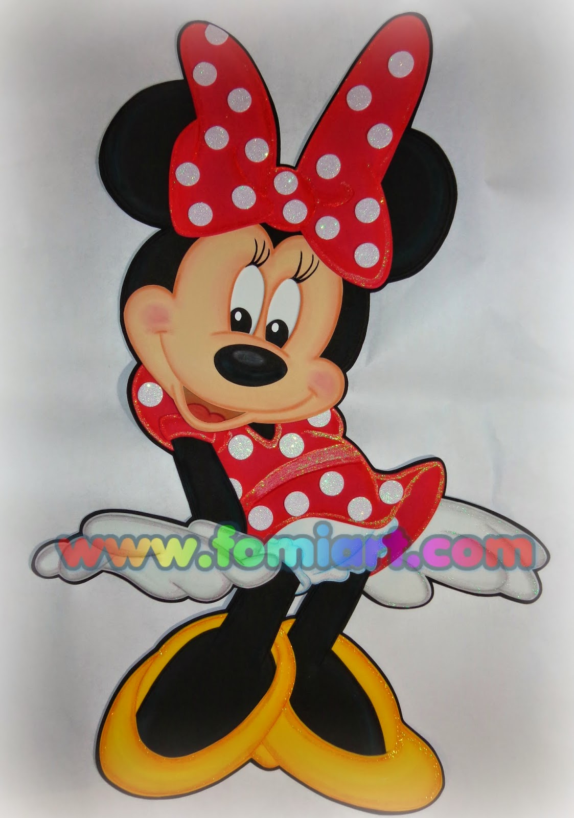 #minnie mouse en foami, fomi, goma eva