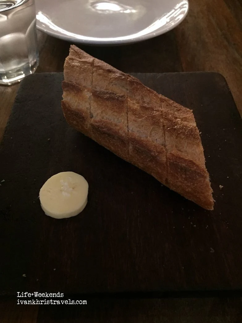 Complimentary bread at Wildflour Cafe + Bakery
