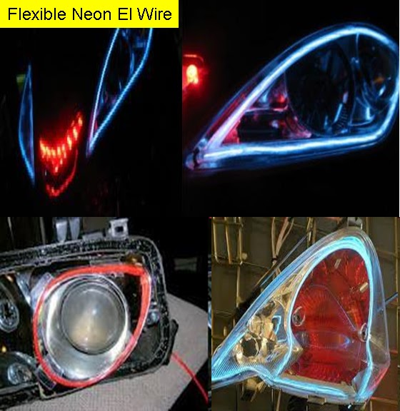 Fire Starting Automobil Diy Lampu Neon, LED Strip pada kereta