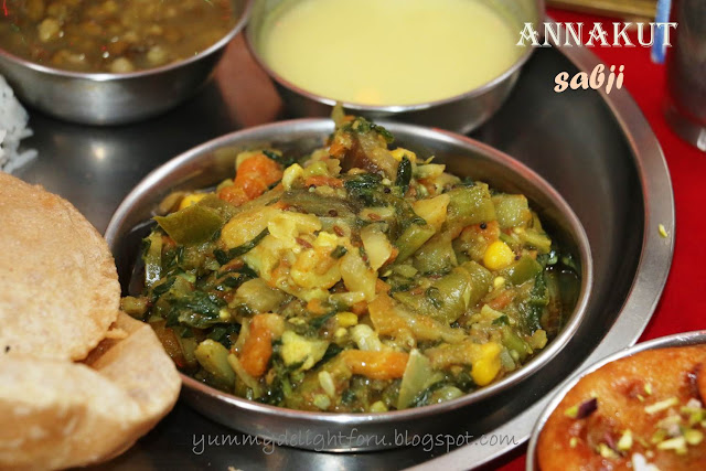 Annakut recipe/How to make Annakoot for Goverdhan puja
