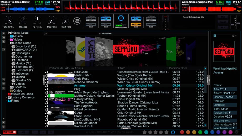 Skin VirtualDJ 8 Pioneer DDJ1000 by Besi Skins Median