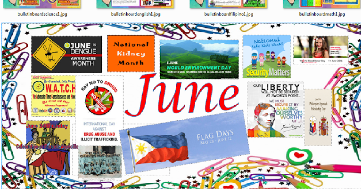 Grade 6 Bulletin Board, Display Form and School Bulletin TAGA DEPED