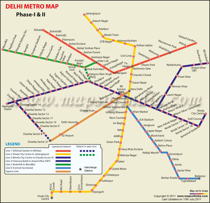 Gurgaon Yellow Line Metro Map United States Map