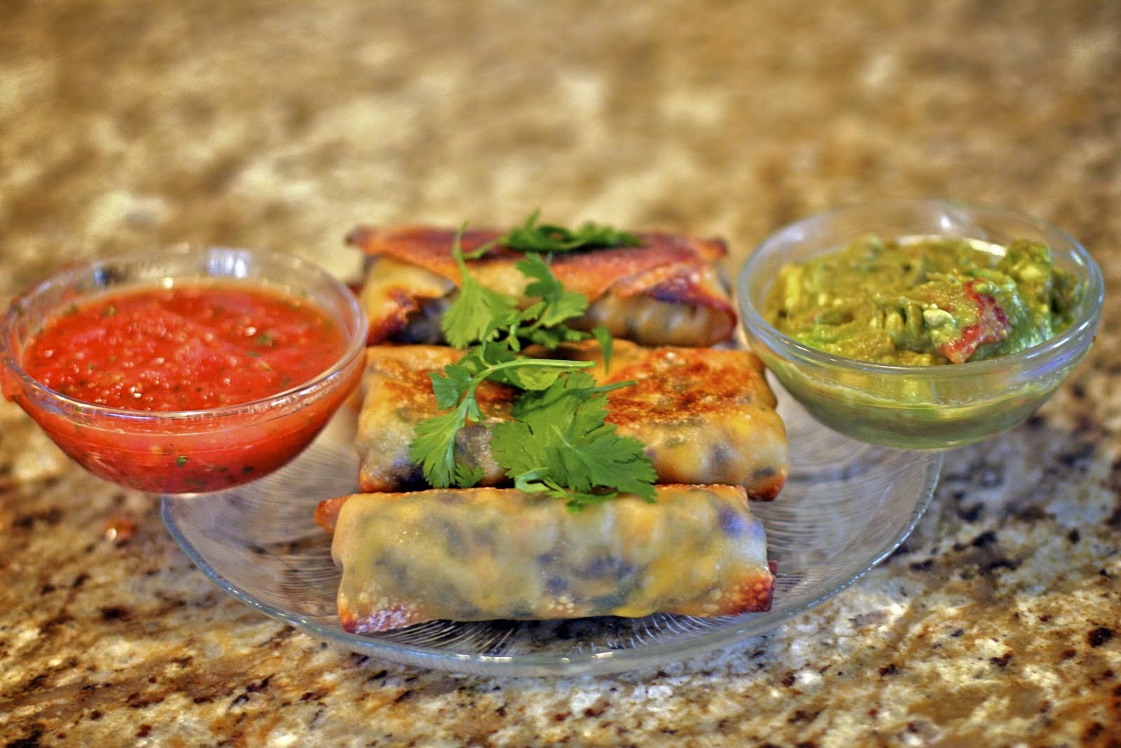 Suppers at Sunset Southwestern Black Bean Egg Rolls