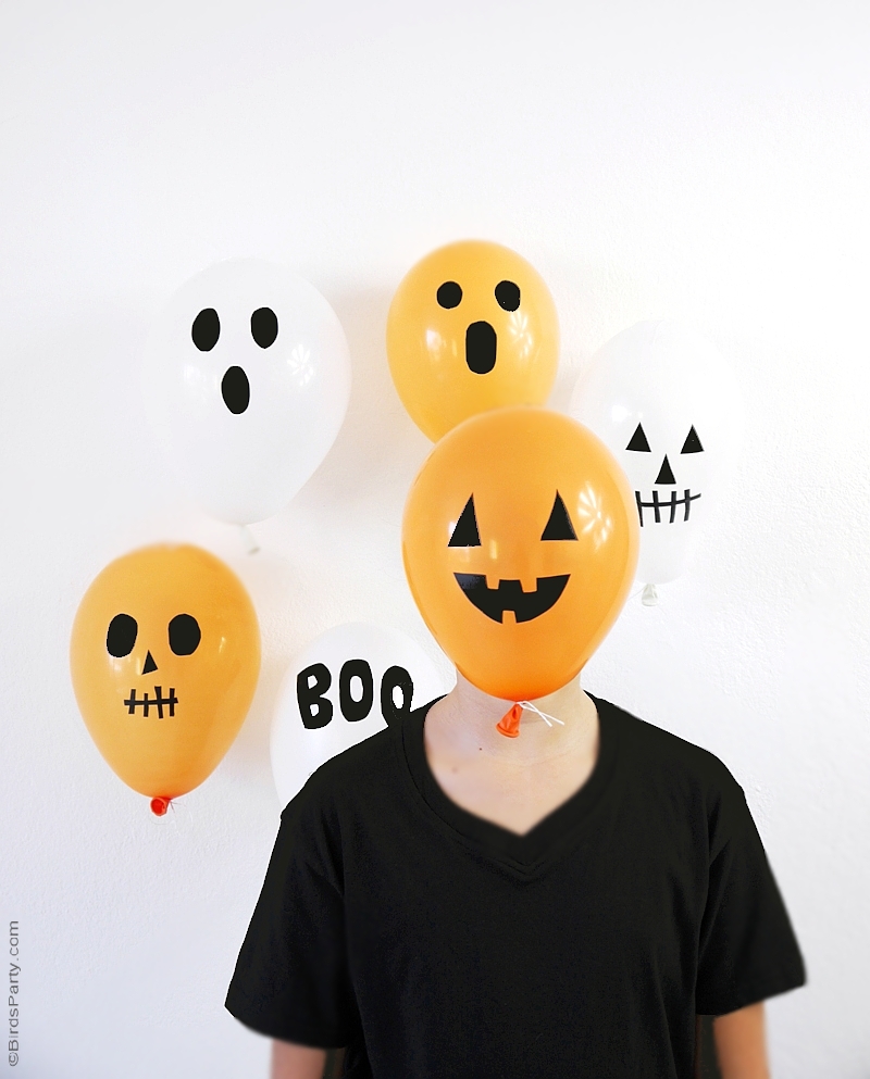 DIY Ballons Halloween avec du Ruban Électrique | BirdsParty.fr