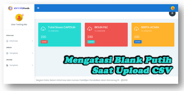 Trik Menyimpan Template E-MANJA ke CSV Agar Tidak Loading Ketika Upload