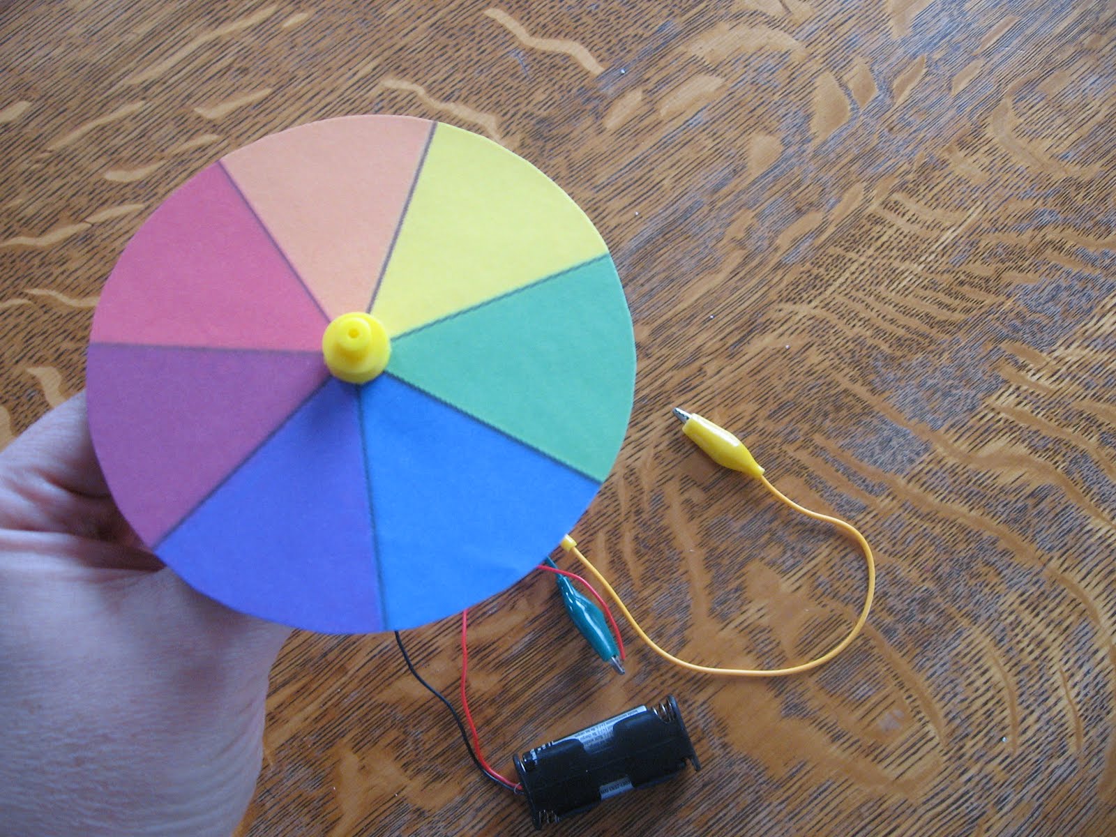 Almost Unschoolers Motorized Rainbow Spinners More Fun With Light