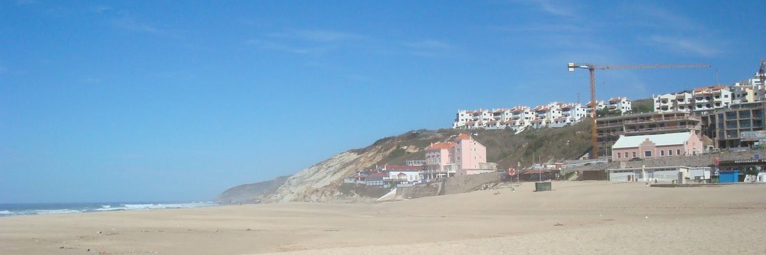 Beach at Foz do Arelho, Silver Coast, Portugal