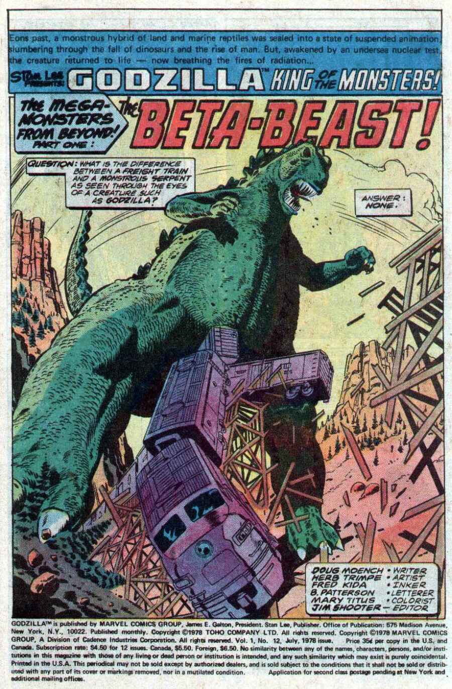 Godzilla (1977) Issue #12 #12 - English 2