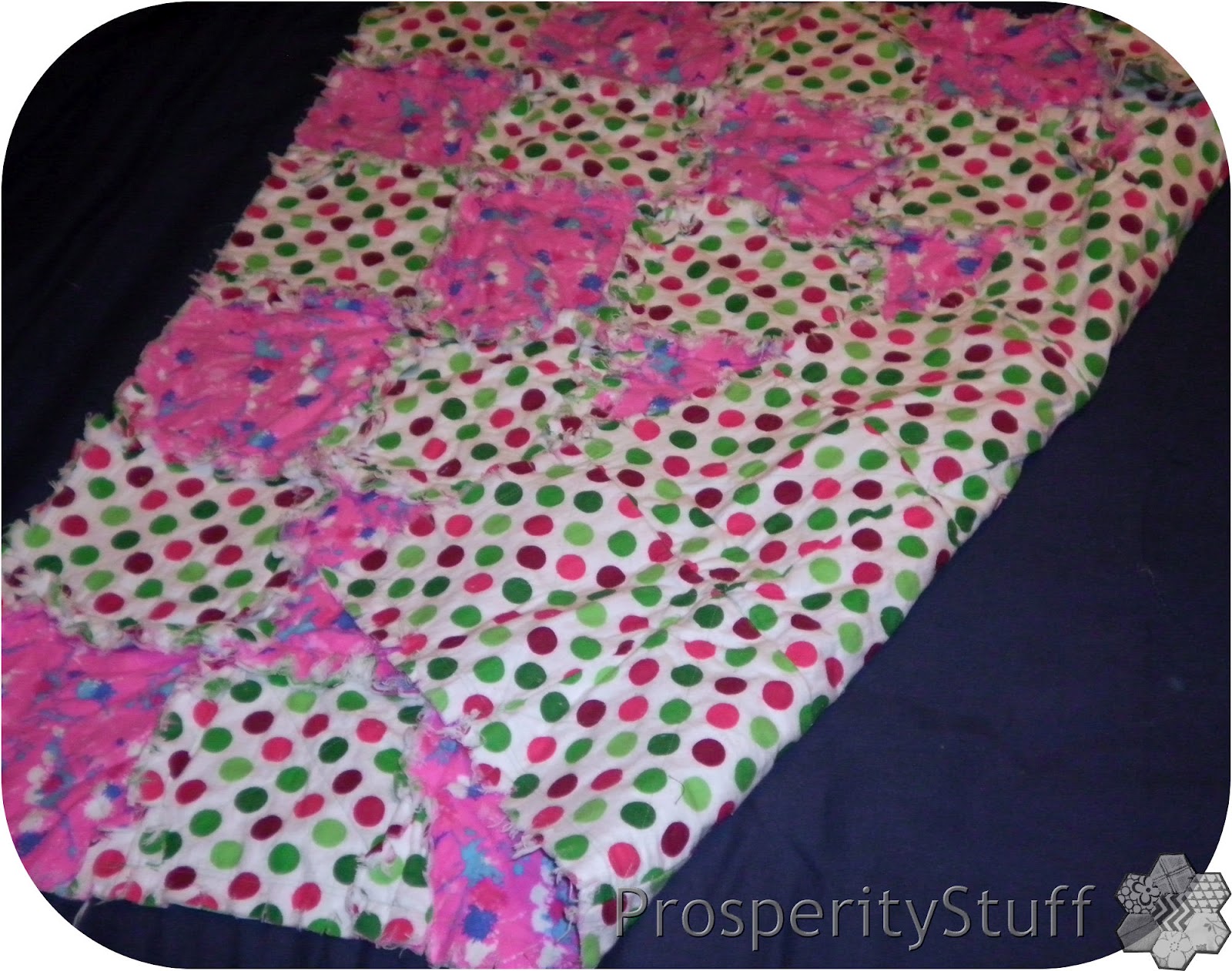 ProsperityStuff Quilts Little Flannel Rag Quilt