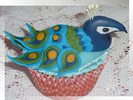 Peacock Cupcake