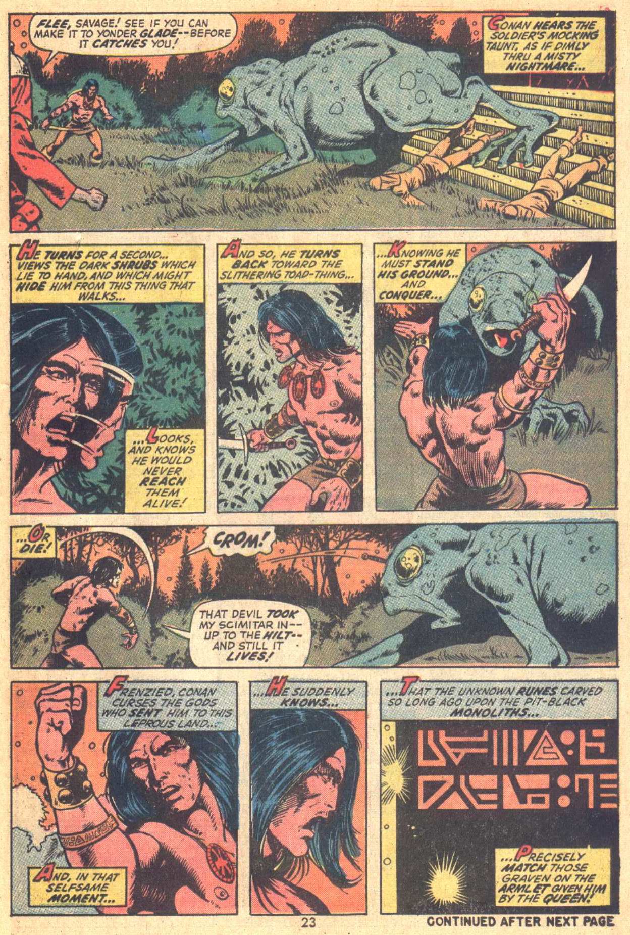 Read online Conan the Barbarian (1970) comic -  Issue #21 - 18