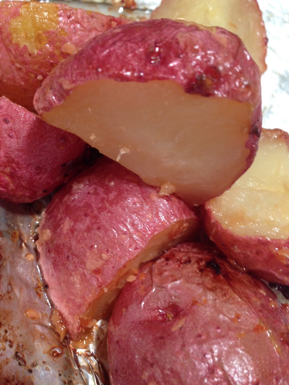 Nana's Recipe Box Baked Red Potatoes with Lemon and Garlic