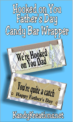Wish dad a Happy Father's day with this printable candy bar wrapper.  This father's day card is a fun gift for the dad who loves to fish.  Simple save, print, wrap, and give for an easy father's day gift.