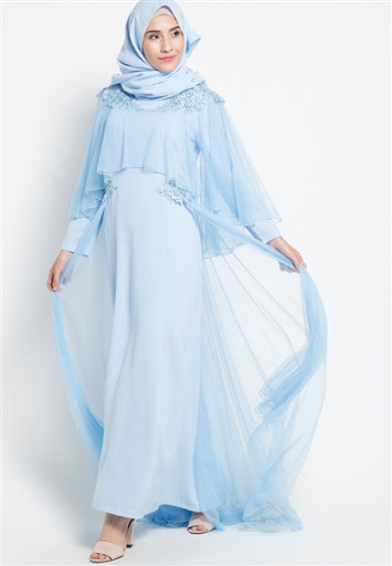 Model gamis pesta terbaru Model gamis pesta terbaru