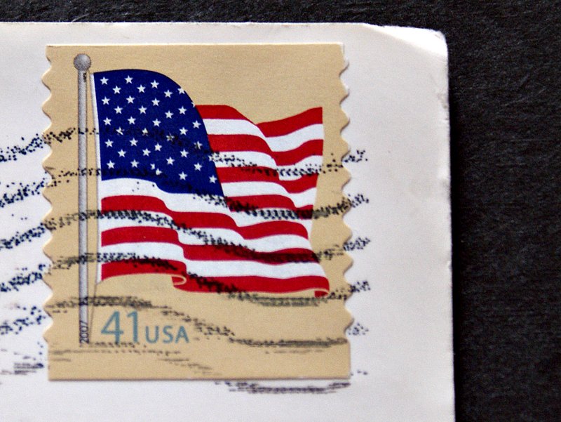 Postcards, Letters and Stamps USA stamps