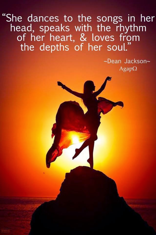 She dances to the songs in her head, speaks with the rhythm of her