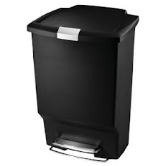 Step Trash Cans, Rectangular, Plastic, 10-1/2 Gallons (Simplehuman)