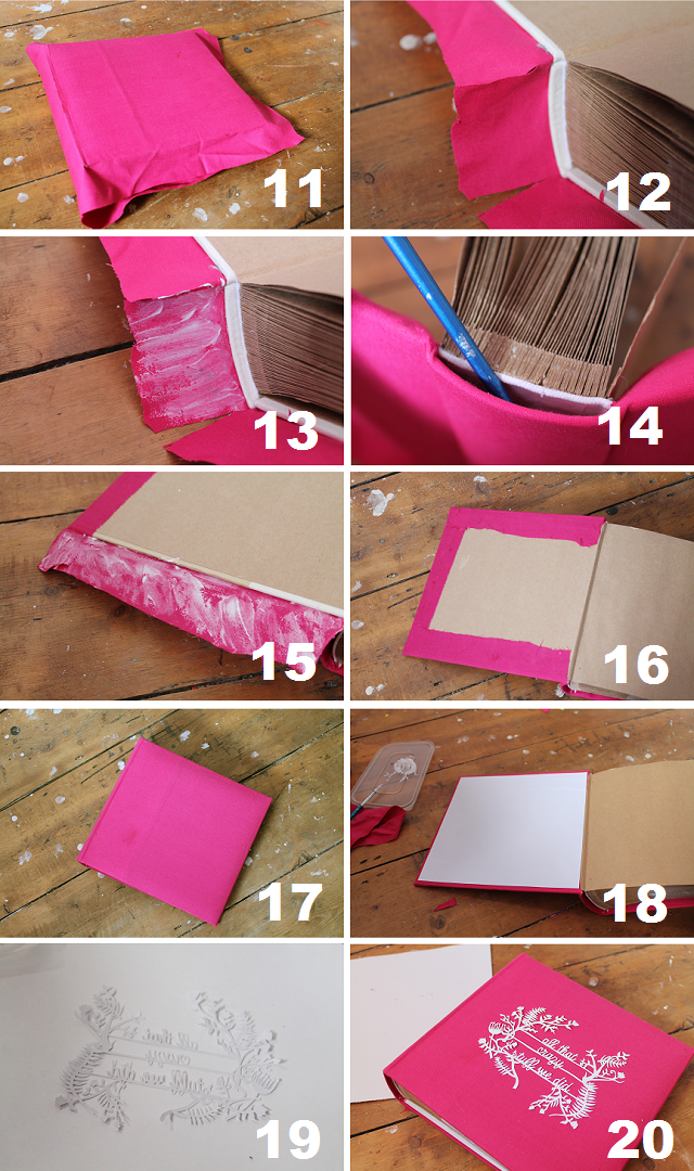 11. Allow all of your glue to dry before wrapping any further.