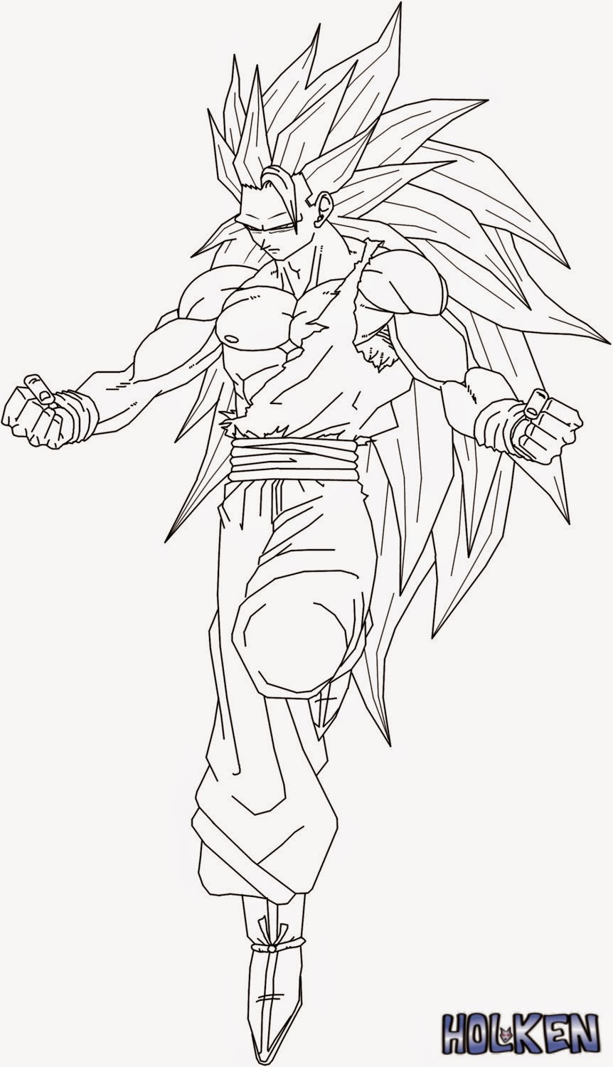 M Sketches Of Goku Ssj 4 Coloring Pages