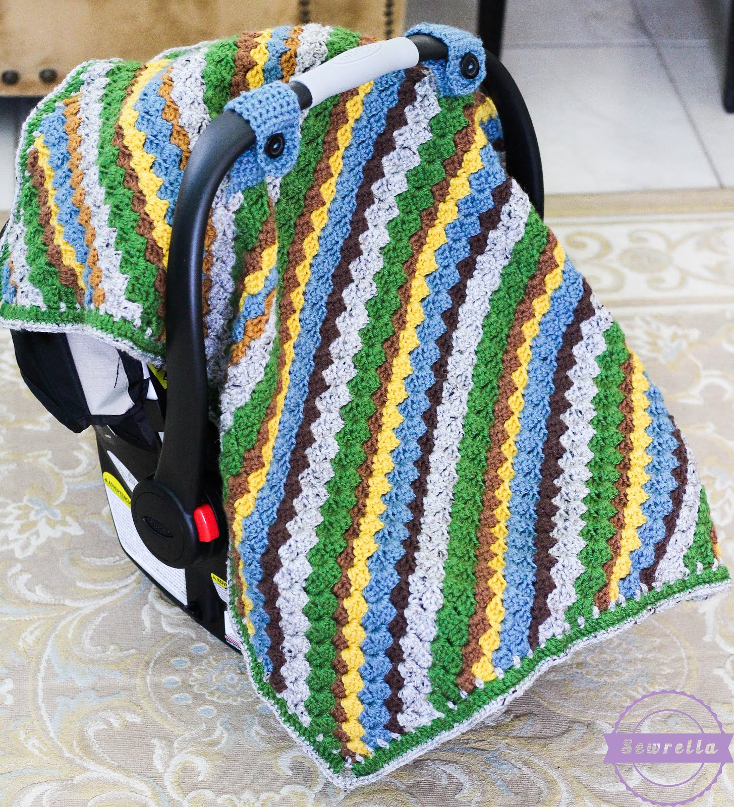 Sequoia Crochet Car Seat Canopy • Sewrella sequoia-crochet-car-seat-canopy-sewrella