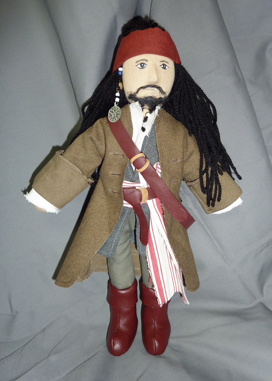 HEXEnART Mode, Kunst und Handwerk Jack Sparrow Voodoo Puppe