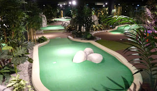Paradise Adventure Golf at Täby Centrum in Sweden