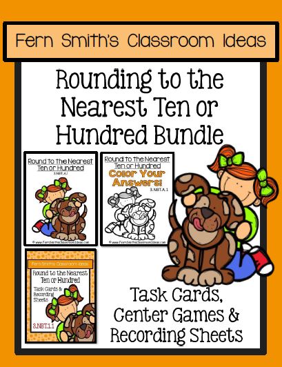 You will love the no prep, print and go ease of this BUNDLE for Rounding to the Nearest Ten or Hundred, Task Cards, Center Games, Color By Numbers, and Printables. Perfect for Third Grade Go Math 1.2 Rounding to the Nearest Ten or Hundred. Your students will adore these Color by Number worksheets while learning and reviewing important skills at the same time! As with most of my resources, answer keys are included! This resource includes Task Cards, Recording Sheets, Center Games, Color By Numbers, Printables, and Answer Keys to compliment any unit on Rounding to the Nearest Ten and Hundred for 3rd Grade. You will love the no prep, print and go ease of this BUNDLE for Rounding to the Nearest Ten or Hundred, Task Cards, Center Games, Color By Numbers, and Printables. Perfect for Third Grade Go Math 1.2 Rounding to the Nearest Ten or Hundred. Your students will adore these Color by Number worksheets while learning and reviewing important skills at the same time! As with most of my resources, answer keys are included! This resource includes Task Cards, Recording Sheets, Center Games, Color By Numbers, Printables, and Answer Keys to compliment any unit on Rounding to the Nearest Ten and Hundred for 3rd Grade.