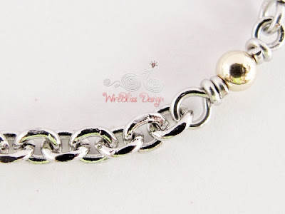 Wire wrapped Minima Bracelet (Minlet) with goldfilled beads @WireBliss