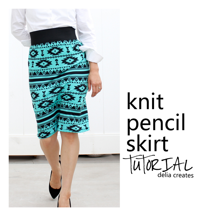 Knit Pencil Skirt Tutorial for Girl Charlee – Two Versions