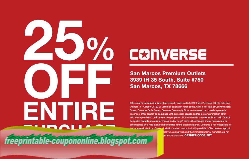 converse outlet coupon