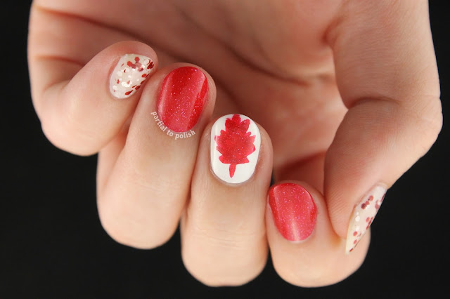 Canadian Flags for Canada Day Featuring piCture pOlish, Cirque Colors and Black Sheep Lacquer