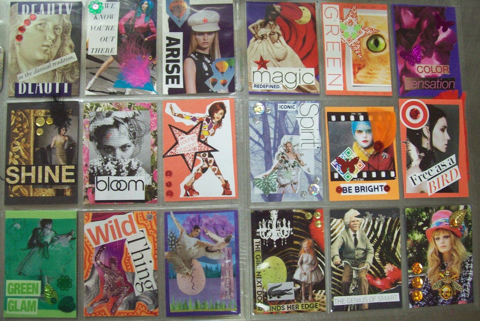 my artful nest artist trading cards