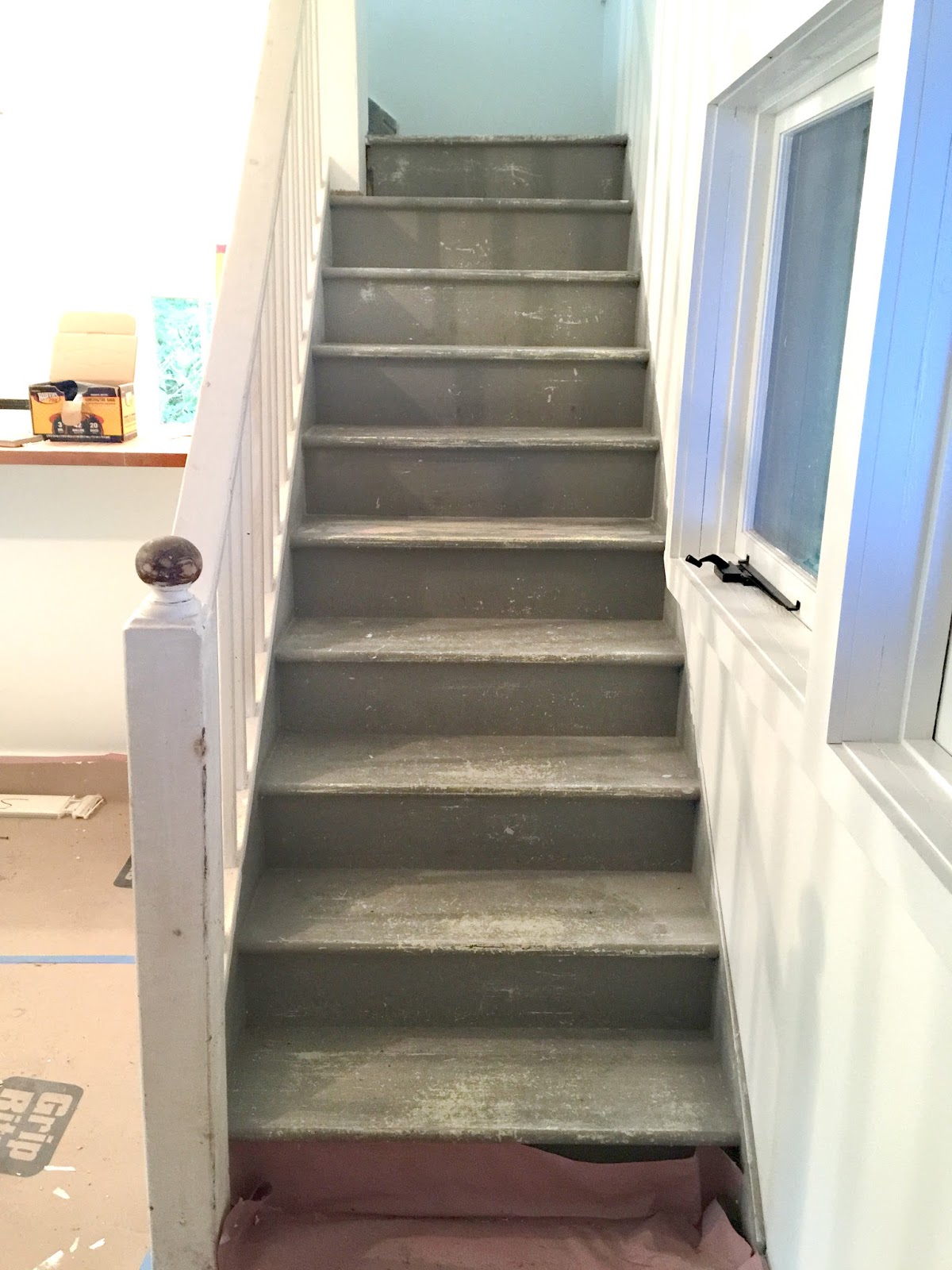 facci designs how to paint a staircase black white before and