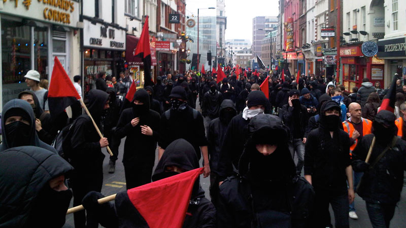 Cientos de anarquistas de toda Europa llegan a Cataluña para participar en la agitación callejera que se prepara con motivo d 0