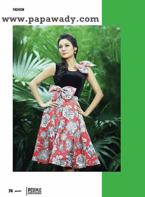 Myanmar Model May For Fashion Magazine Photoshoot