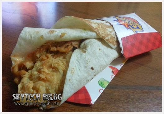 Ketagihan Mexicana Wrap Tecas Chicken