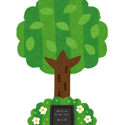樹木葬のイラスト