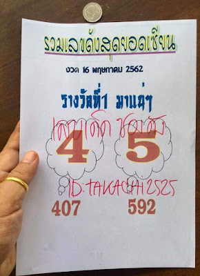 Thai Lottery 3up Winning Tips 16-5-2019 - Today Thailand Lottery Result ...