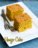 Eggless mango cake recipe