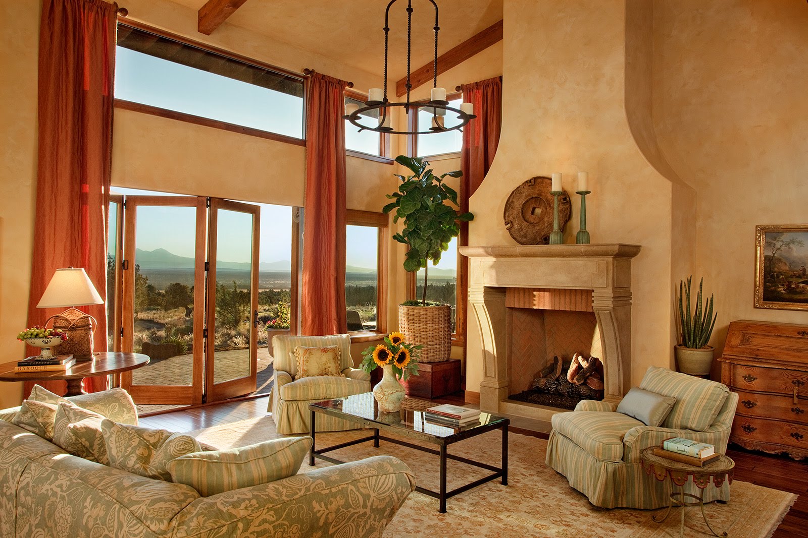 tuscan interior design living room
