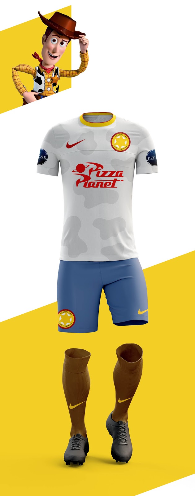 Disney Pixar Football Kits by Martin Turner - Footy Headlines
