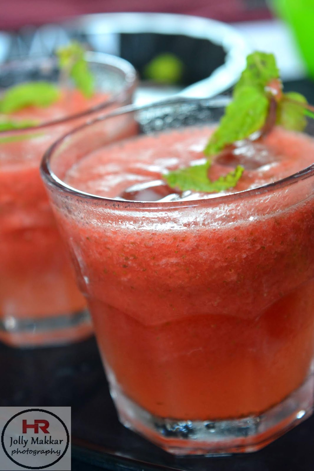 Watermelon, Mint and Lime Slushie Recipe | 4 Ingredient Watermelon Slushie