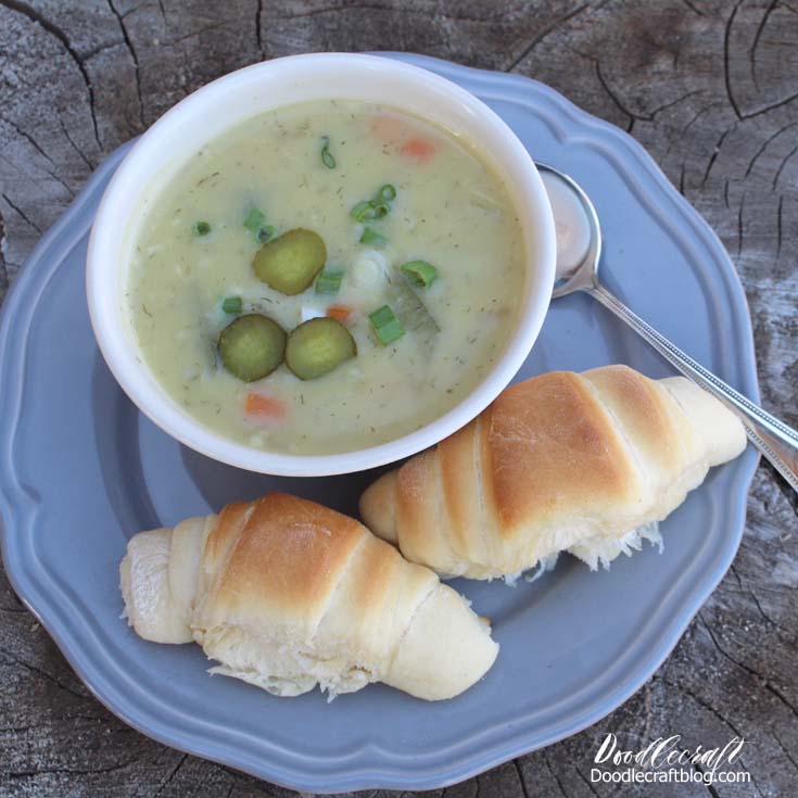 √ Creamy Dill Pickle Soup! New Handycrafts