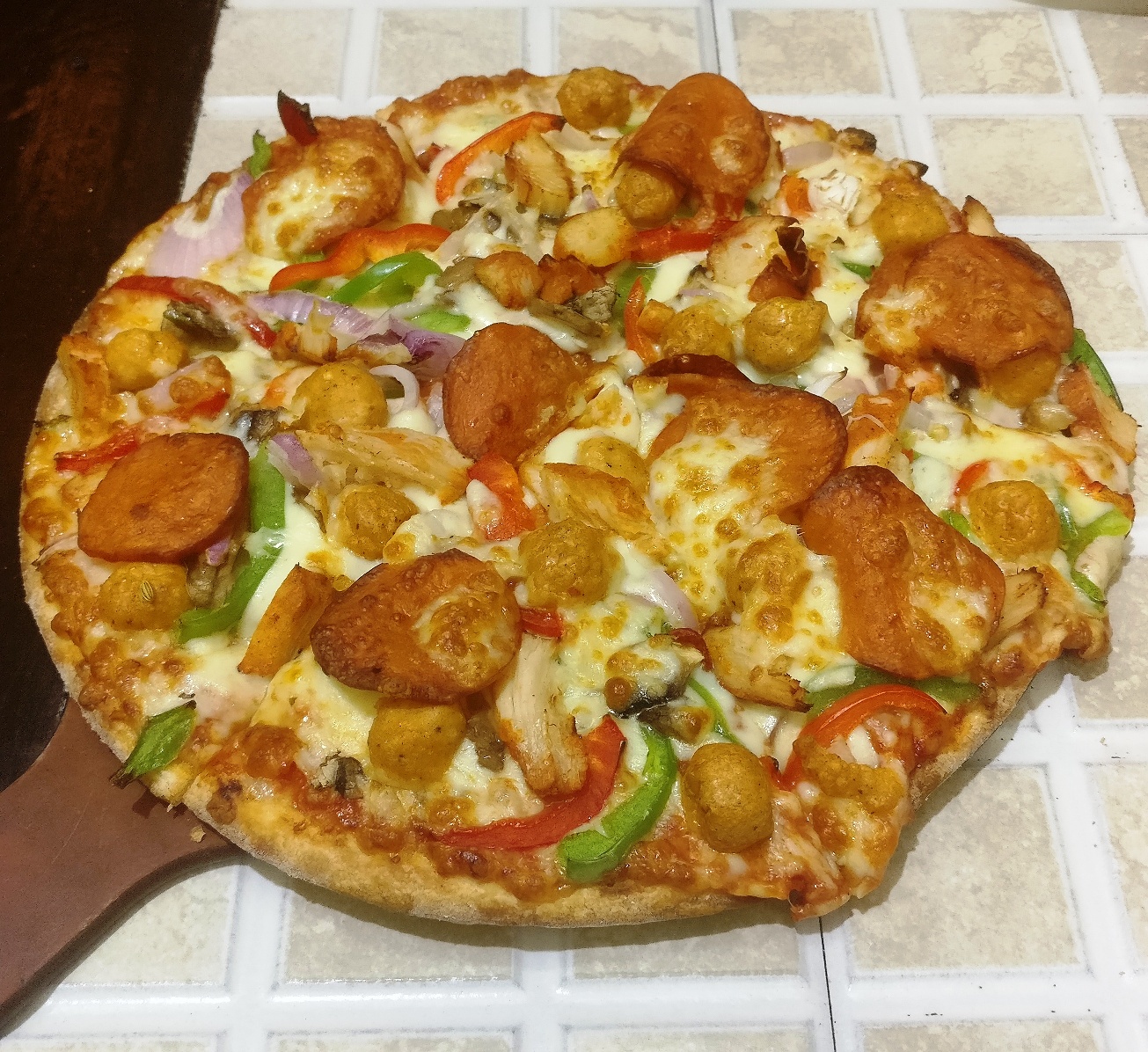 Restaurant Review Papa John�s Pizza June Wants It All